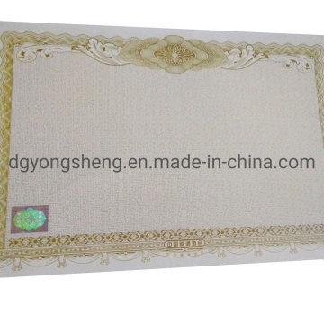 Custom Printing Watermark Certificate